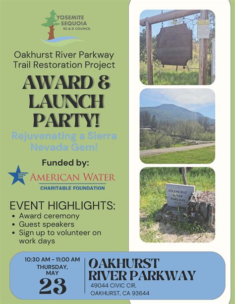 Oakhurst River Parkway Trail Restoration Project Award & Launch Party