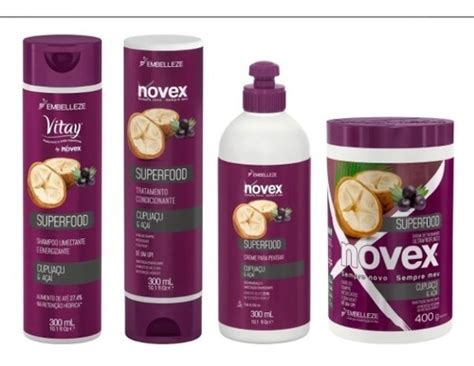 Linha Completa Novex Superfood Cupua U E A A Lan Amento Mercadolivre