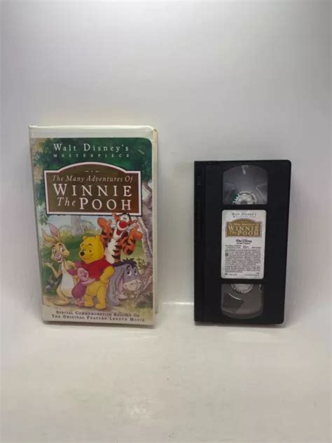 THE MANY ADVENTURES Of Winnie The Pooh VHS 1996 Clamshell Walt