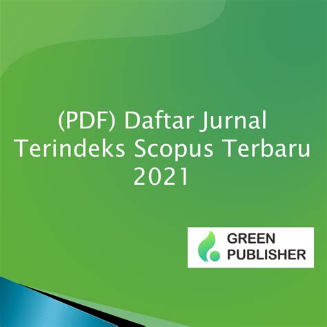 tingkatan jurnal internasional greenpublisher solusi publikasi