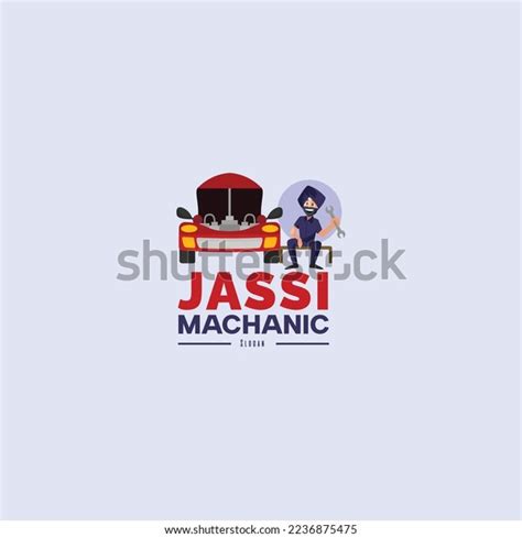 Jassi Machanic Vector Mascot Logo Template Stock Vector Royalty Free