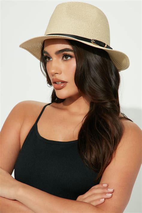 Business Vacation Sun Hat Natural Combo Fashion Nova Accessories