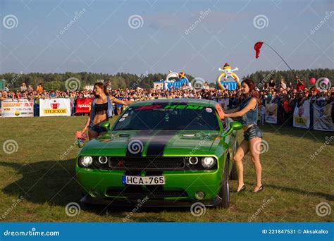 Semi Naked Girls Erotically Wash A Sports Car Editorial Photo Image Of Legs Buttocks