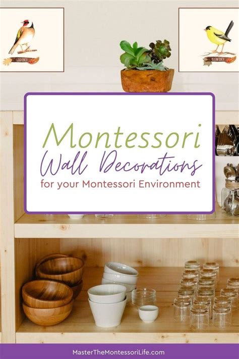 The Montessori Wall Decorations For Your Montessori Environment Are