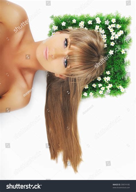 Beautiful Blonde Woman Face Isolated On Stock Photo Shutterstock