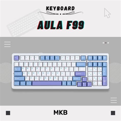 Aula F Compact Full Size Hot Swap Custom RGB Gasket Structure Tri Mode Bluetooth Full Build