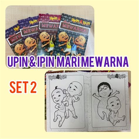 stock upin ipin coloring book kidscolouringbook kanak color book