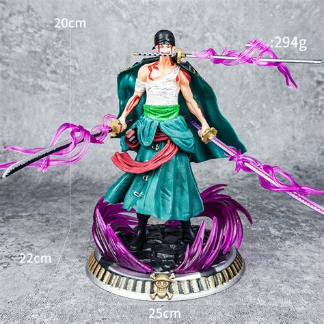 Hot One Piece Cm Anime Figure Asura Roronoa Zoro Statue Action Figure Collection Model Kid Toy