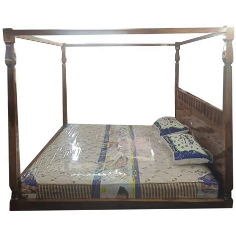 Teak Wood Canopy King Size Bed Without Storage At Rs 65000 In