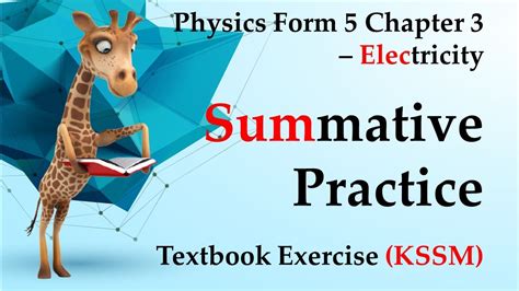 🆕 Physics Form 5 Kssm Chapter 3 Summative Practice Electricity Youtube