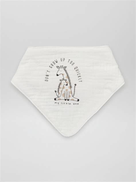 Lot De 2 Bavoirs Bandana Blanc Kiabi 6 00