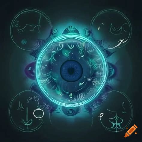 Dark Background With Astrology Symbols On Craiyon