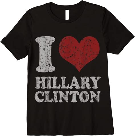 Shop Vintage I Heart Hillary Clinton T Shirts Teesdesign
