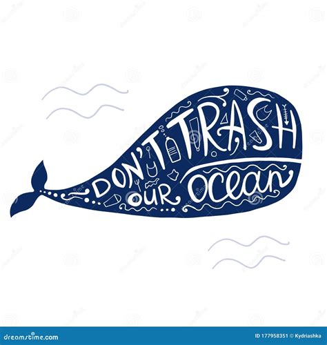 Save Ocean. Stop Plastic Pollution. Vector Illustration In Paper Art