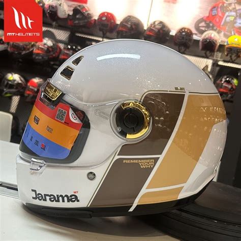 MT JARAMA Vintage Motorcycle Full Face Helmet Racing Helmets Can Be