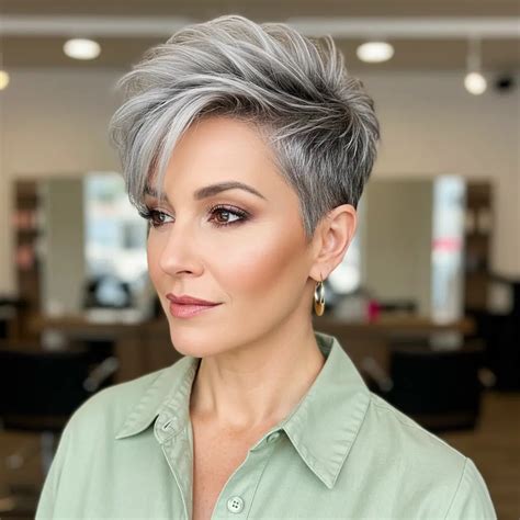 21 Best Gray Hair Pixie Haircuts for a Bold New Look