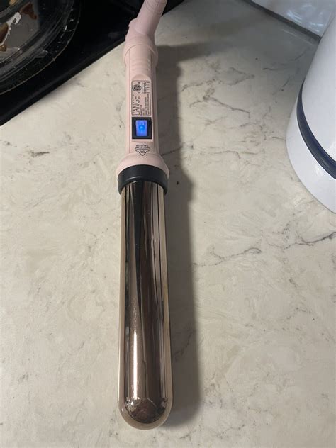 Lange Ondule Blush Rose Titanium Hair Curling Wand Mm Works