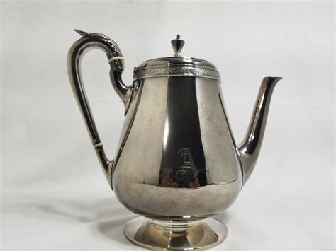 Vintage Gorham Mfgco Silver Soldered Teapot Coffee Pot Teacoffee