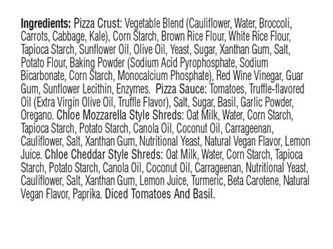 Margherita Pizza Chloe Vegan Foods
