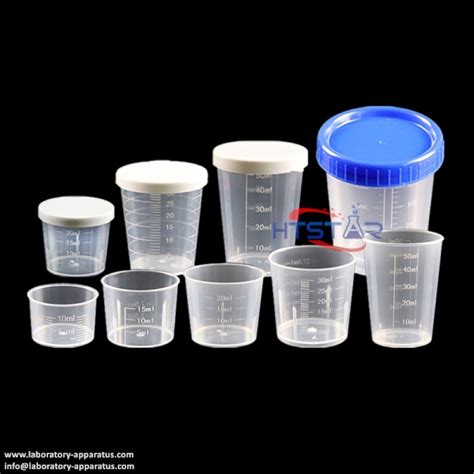 Plastic Measuring Cup Small Ml To Ml With Cap Laboratory