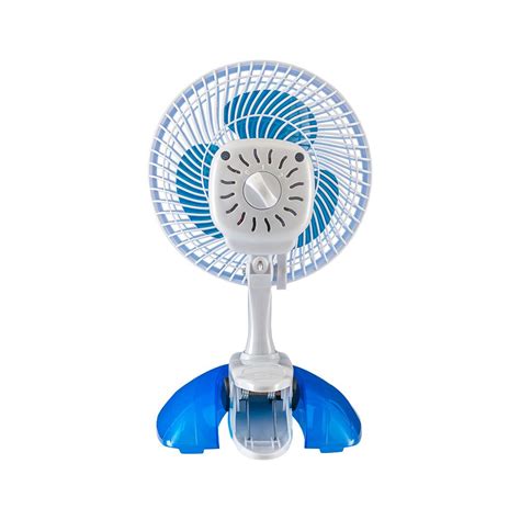 Micro Ventilador De Mesa Cm Branco Azul Mini V Premium Ventisol