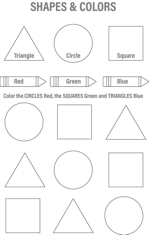 Shapes Printable Worksheets - Printable Online