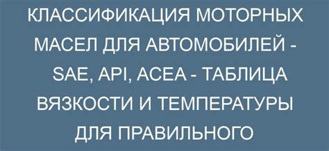 Классификация моторных масел для автомобилей по стандартам SAE, API и ...
