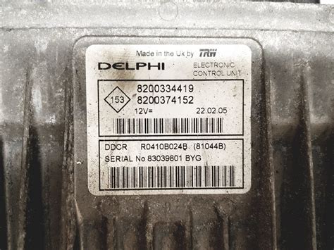 Ecu Delphi Ddcr R B B B Ebay