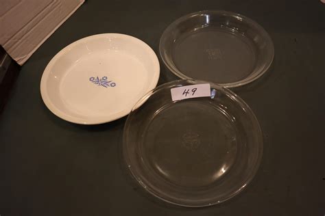 Lot Glass Pyrex Pie Plates