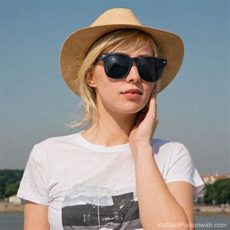 Eine Blonde Frau Und Ihr Braunhaariger Freund Stehen Eng Umschlungen Am Strand Prompts Stable