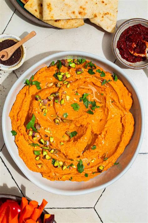 Carrot Hummus Recipe The Mediterranean Dish