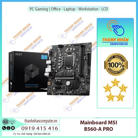 Mainboard MSI B560M-A Pro (Intel) New Fullbox