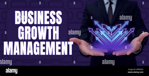 Conceptual Caption Business Growth Management Word Written On