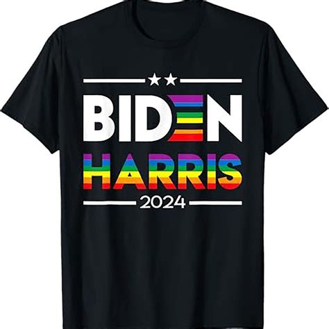 Biden Harris 2024 Rainbow Flag Gay Pride LGBT SHIRT Walmart