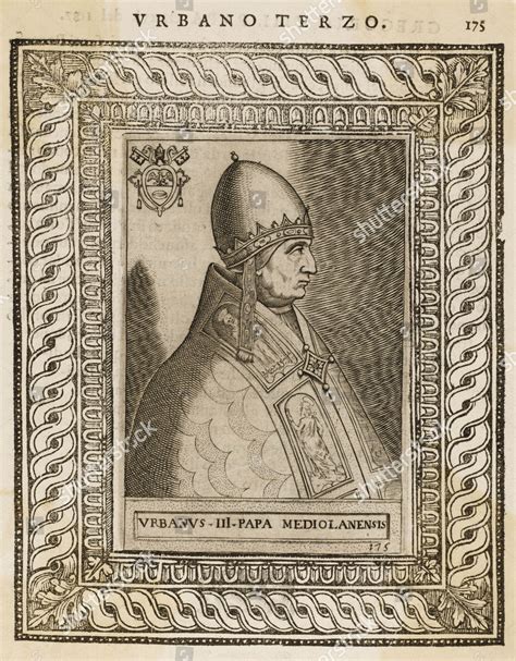 Pope Urbanus Iii Uberto Crivelli Reigned Editorial Stock Photo Stock