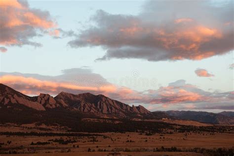 Flatiron Morning Light Boulder Colorado Stock Image Image Of Meadows