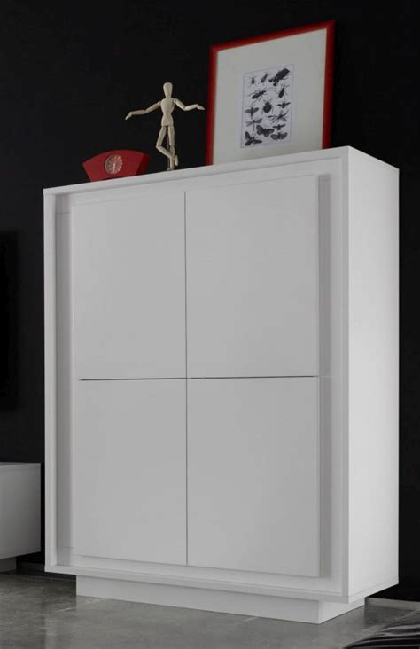 Rich Matte White Finish Contemporary Buffet Newport Coast California Vv