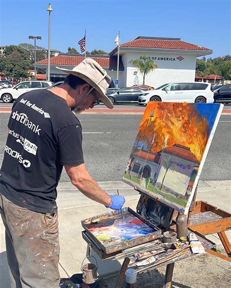 welcome | Painter Alex Schaefer paints banks on fire using a “plein air