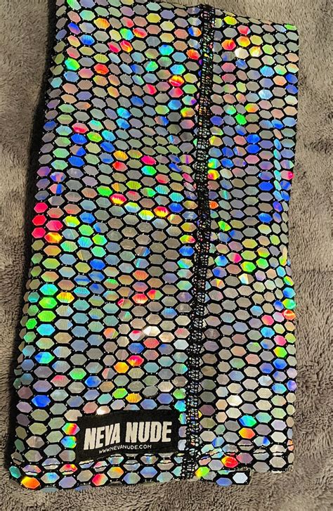 Neva Nude Mirrored Super Holographic Tube Infinity B Gem