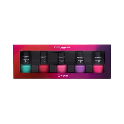 Dermacol Nail Polish Set 27 Neon Explosion комплект лак за нокти за