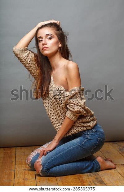 Attractive Brunette Fashion Model Woman Naked Stock Photo Shutterstock
