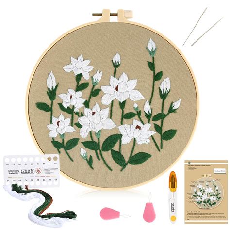 Caydo Embroidery Starter Kit With Pattern And Instructions Cross