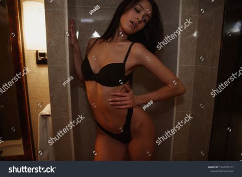 Sexy Brunette Posing Stock Photo Shutterstock