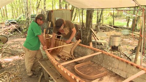 Making A Bark Canoe Build Wooden Shipm