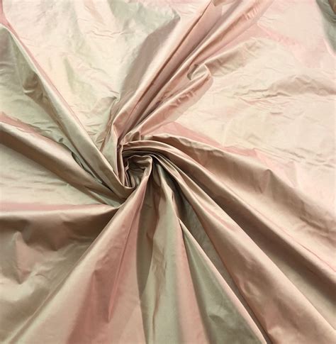 Silk Taffeta 54 Wide Beautiful Peach Gold Color Silk Taffeta Fabric