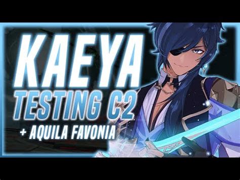 Testing Kaeya C2 + Aquila Favonia - Genshin Impact - YouTube