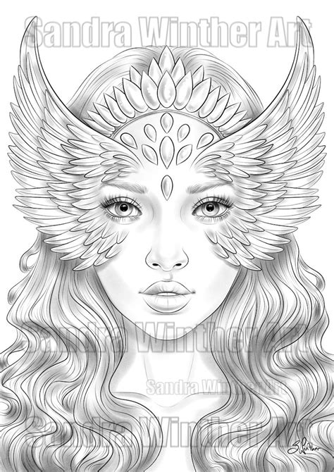 Goddess Coloring Page Goddess Coloring Pages For Adults Coloring Images And Photos Finder