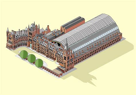 Katherine Baxter | Illustrated Maps-St Pancras