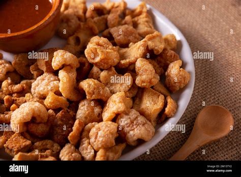 Chicharrones Deep Fried Pork Rinds Crispy Pork Skin Pieces