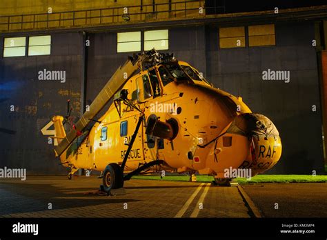yellow wessex helicopter  res stock photography  images alamy